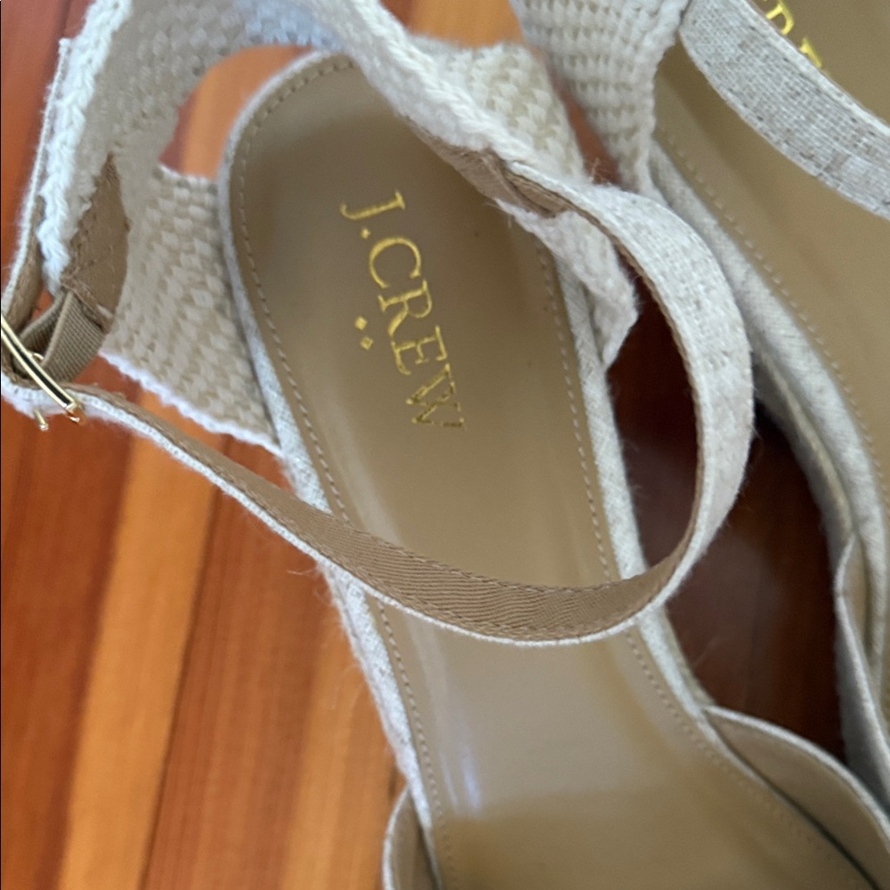 J. Crew Women's Tan Espadrille Wedges - Picture 2 of 8